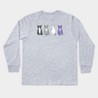 Asexual Purride! Kids Long Sleeve T-Shirt